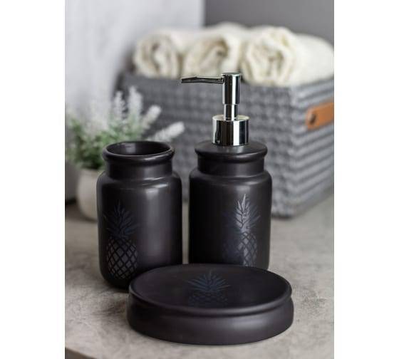 Набор аксессуаров для ванны Bath Plus Frutta W-CE2063AA-SET3 черный