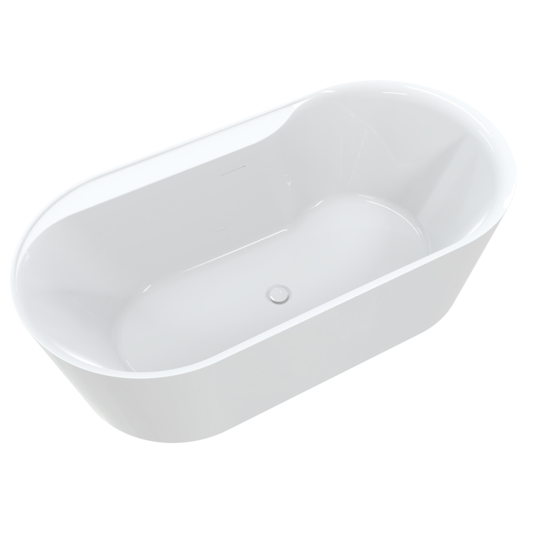 Акриловая ванна AQUAme AQM3505GW-L 179.5x84.5, левая, белый глянцевый