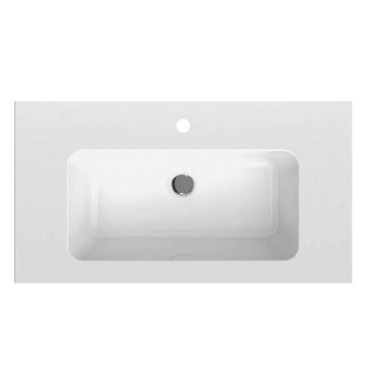 Мебельная раковина Kerama Marazzi Piano 85 подвесная, белая глянцевая