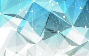 3D Фотообои Artegrafico «Голубая абстракция» POL-001 акварель