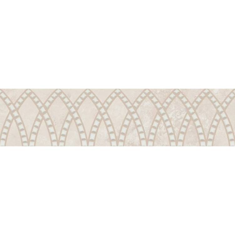 Бордюр Kerama Marazzi Литос KMB3STA021BR Бежевый Светлый Матовый Обрезной 7.2x30