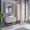Зеркало-шкаф Comforty Порто 75 дуб дымчатый фото 4