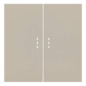 Клавиши для двухклавишного перекрестного выключателя с подсветкой Rikett 35615 LT латте