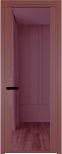 Межкомнатная дверь Profil Doors 2 AGP цвет профиля Красный антрацит, стекло безопасное 6 мм фиолетовое шпион 800x2000
