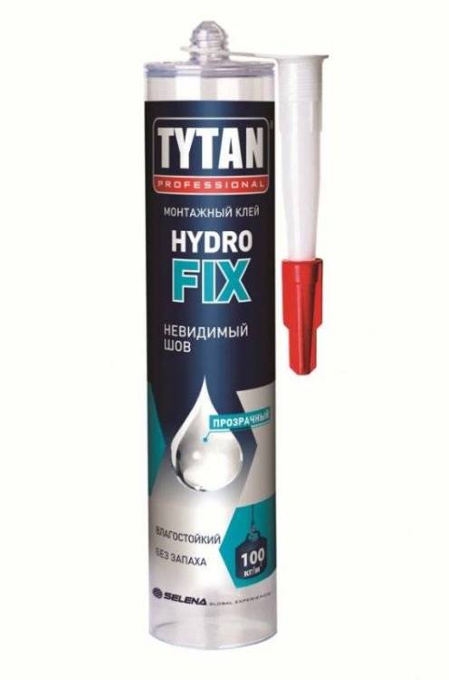 TYTAN PROFESSIONAL HYDROFIX клей монтажный на водной основе, картридж, прозрачный (310мл)