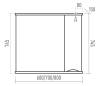 Шкаф-зеркало Misty Атлантик П-Атл-4060-010П фото 6