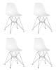 Набор из 4 стульев Stool Group Eames DSR DC-20101301 white X4 белый