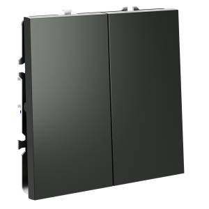 Выключатель 2-клавишный перекрестный Voltum S70 VLS020506 титан