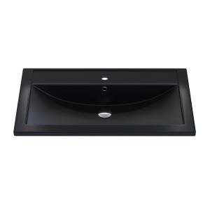 Раковина Uperwood Foster Quartz 291030038 черная матовая, уголь, 80x45.5