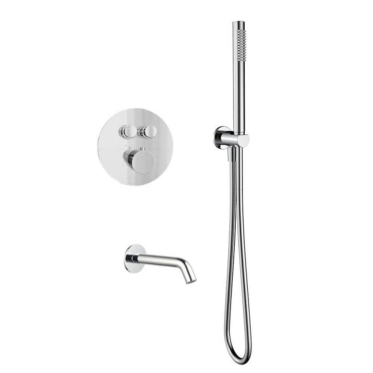 Душевой комплект AQUAme AQM8407CR хром