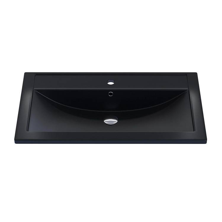 Раковина Uperwood Foster Quartz 291030038 черная матовая, уголь, 80x45.5