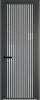 Межкомнатная дверь Profil Doors 3 AGP цвет профиля Серая ночь, стекло безопасное 6 мм страйп 600x2000
