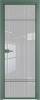 Межкомнатная дверь Profil Doors 4 AX цвет профиля Зеленый воск, стекло безопасное 6 мм страйп 800x2000