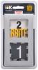 Рамка 2-постовая IEK Brite BR-M22-M-K47 алюминий фото 8
