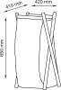 Корзина для белья Wasserkraft Nau WB-772-L серая фото 12