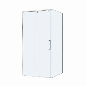 Душевой уголок BelBagno SOFT_CLOSE-1-A-1-100-C-Cr профиль хром, стекло прозрачное, 100x100x200
