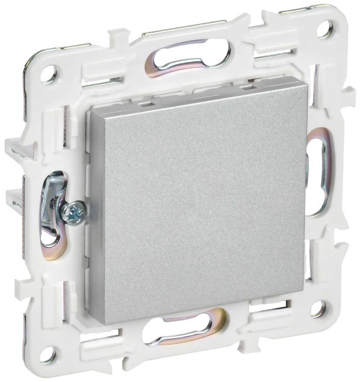 Заглушка с суппортом IEK Skandy SK-PL10-K23 серебряный