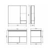 Тумба с раковиной Comforty Франкфурт-75 00-00011080 бетон светлый с раковиной Comforty 75E фото 3
