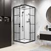 Душевая кабина Niagara Standart ST100/15QL/KL/BKT 1000х1000х2150, профиль черный матовый, левая, 3 места фото 4