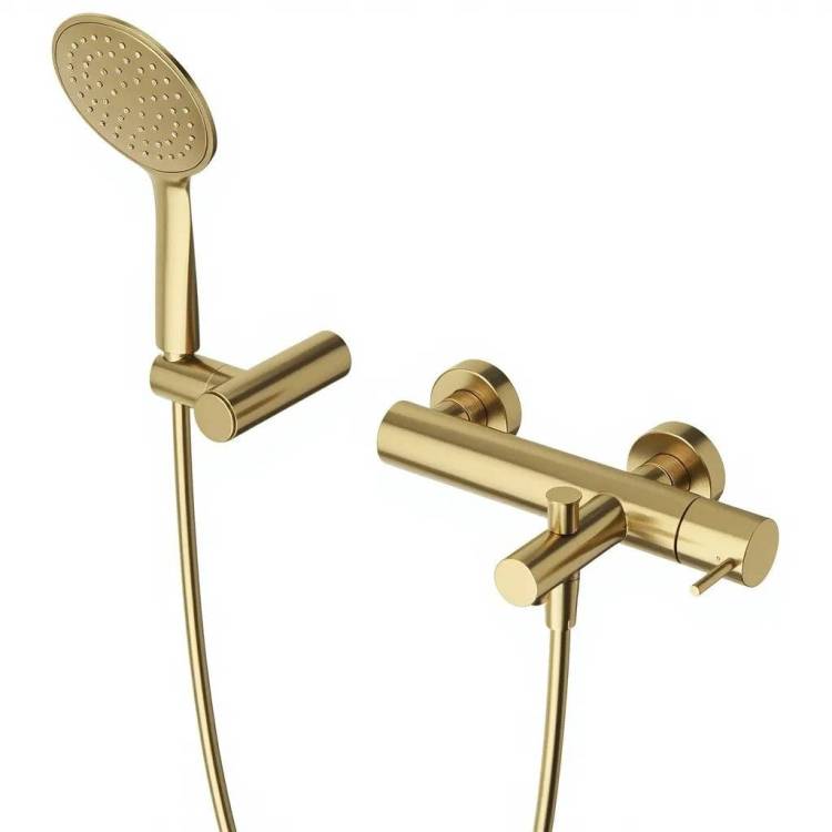 Смеситель для ванны Cezares LEAF-VD-L-SR золотой