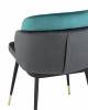 Стул Stool Group Пенелопа FDC8054 FUT-83 + FUT-74 бирюзовый+антрацит фото 6