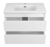 Тумба с раковиной Brevita Рива УТ000026198 белая, 80 см фото 3