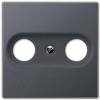 Накладка TV-FM розетки Jung A 500 антрацит A561BFPLTVANM