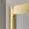 Душевая дверь BelBagno Luce LUCE-BF-1-110-C-ORO профиль золото глянцевое, стекло прозрачное, 110x195 фото 5