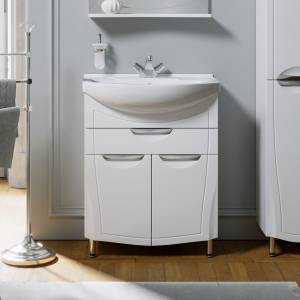 Тумба с раковиной Alavann Monaco 65 белая