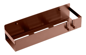 Полка Boheme 10965-BRB 2 крючка, Brushed Bronze