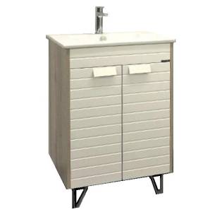 Тумба с раковиной Comforty Клеон 60Н 00-00002044 дуб дымчатый