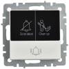 Кнопка звонка IEK Brite BR-V14-2-10-K01 белый фото 2