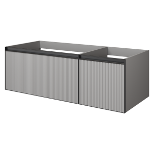 Тумба под раковину Armadi Art Quatro 2 790-M2-120-L-RIB-A Luna Fuga, Anthracite, 120см