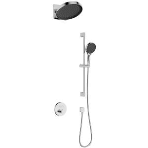 Душевой комплект AQUAme AQM8403CR с термостатом, Хром