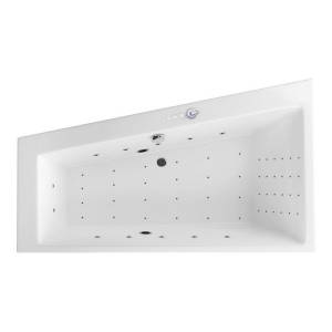 Акриловая ванна Excellent Sfera Slim 170x100 (левая) "NANO" (хром)