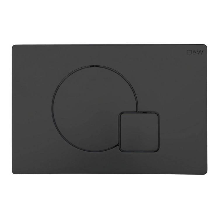Кнопка смыва Black&White WPI-09522 24.4x16.2 Matt Black