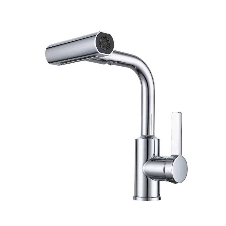 Смеситель для кухни Rush Tinos TI3732-17 с поворотным изливом, хром