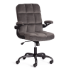 Кресло компьютерное Tetchair Lugano 21800 темно-серый, велюр