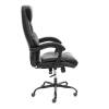 Кресло компьютерное Tetchair Cambridge metalBL 25023 черный, кож.зам, ткань фото 2