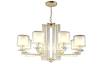 Люстра Crystal Lux NICOLAS SP-PL8 GOLD/WHITE фото 2