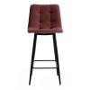 Стул полубарный Tetchair Chilly 15455 коралловый barkhat 15 /черный фото 5