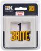 Рамка 1-постовая IEK Brite BR-M12-G-K10 ванильный фото 8