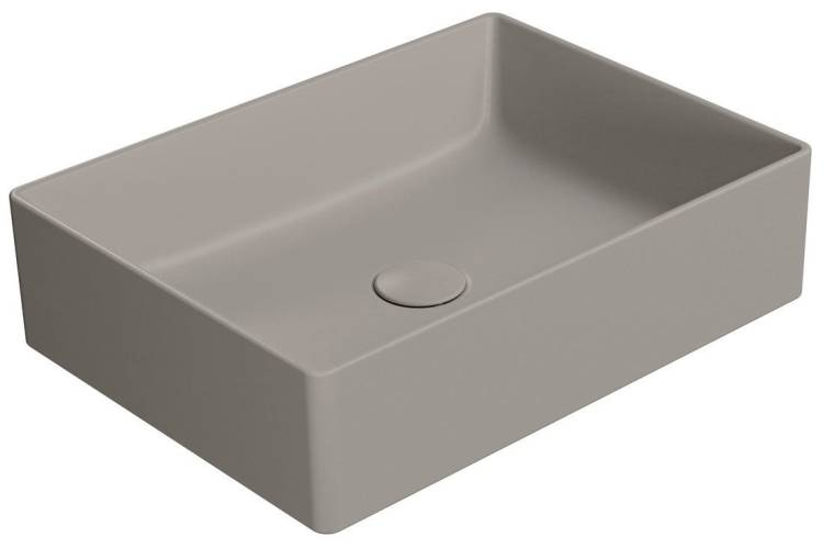 Раковина GSI Kube X 942905 серый беж матовый, 50x37