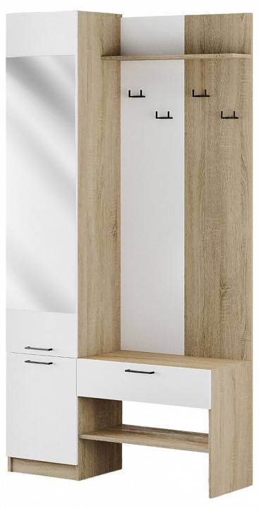 Стенка для прихожей Атмосфера Торонто 00-00020732 Дуб сонома/ Белый