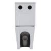 Унитаз компакт Black&White W-7793 7793W Безободковый Белый фото 7