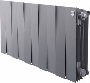 Радиатор биметаллический Royal Thermo Piano Forte 300 silver satin, 10 секций