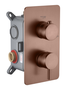 Смеситель для душа Boheme Cell 135-2-BRB 2-х проходной, Brushed Bronze