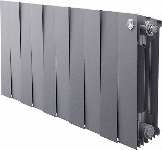 Радиатор биметаллический Royal Thermo Piano Forte 300 silver satin, 10 секций