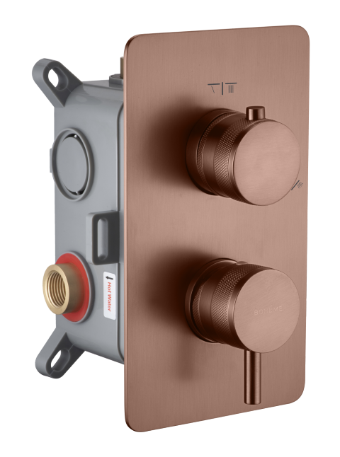 Смеситель для душа Boheme Cell 135-2-BRB 2-х проходной, Brushed Bronze