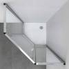 Душевой уголок Vincea Penta VSP-3P100CLB 100x100, профиль чёрный, стекло прозрачное фото 2